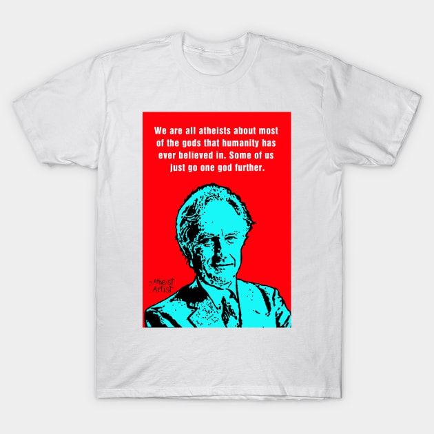 Richard Dawkins atheist T-Shirt by DJVYEATES